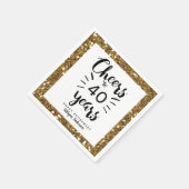 Serviette En Papier Retrait de la Parties scintillant d'or (Coin)