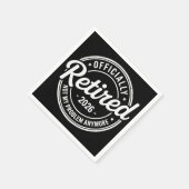 Serviette En Papier Retraité 2026 Plus Mon Problème Retraite (Coin)