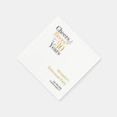 Serviette En Papier Retraite 30 ans Salutations et bières minimaux (Coin)