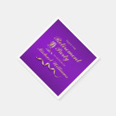 Serviette En Papier Retraite Classique Verre de Champagne (Coin)