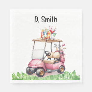 Serviette En Papier Retraite de golf pour femme golfeuse