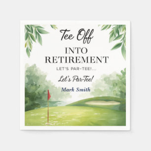Serviette En Papier Retraite de golf pour golfeur sur green