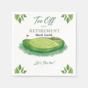 Serviette En Papier Retraite de golf pour golfeur sur green