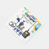 Serviette En Papier Retraite de la police (Coin)