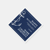 Serviette En Papier Retraite des Ancres de la Marine (Coin)