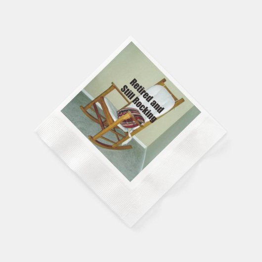 Serviette En Papier Retraité et toujours à la roche (Coin)