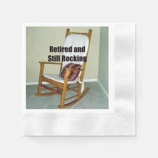Serviette En Papier Retraité et toujours à la roche (Devant)