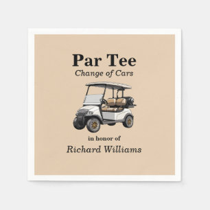 Serviette En Papier Retraite Grey Golf Panier Par Tee Thème