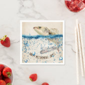 Serviette En Papier Retraite gros poisson dans l'eau (En situation)
