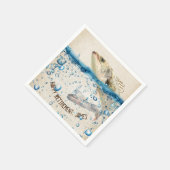 Serviette En Papier Retraite gros poisson dans l'eau (Coin)