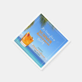 Serviette En Papier Retraite masculine Summer Ocean Cocktail Party (Coin)