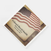 Serviette En Papier Retraite militaire, Armée, Papier à cocktails (Coin)