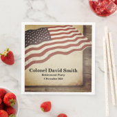 Serviette En Papier Retraite militaire, Armée, Papier à cocktails (En situation)