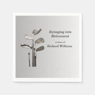 Serviette En Papier Retraite moderne Golf Sport Golfclubs