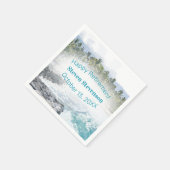 Serviette En Papier Retraite Paradis Tropical (Coin)