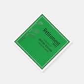 Serviette En Papier Retraite Party Golf Moderne Entreprise Vert Noir (Coin)