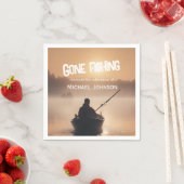 Serviette En Papier Retraite Pêche Lever de soleil Retraité Pêcheur (En situation)