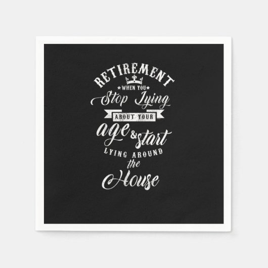 Serviette En Papier Retraite Quand Vous Commencez À Vous Coucher Autou (Devant)