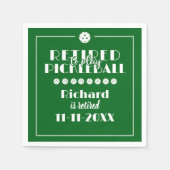 Serviette En Papier Retraité Retraité pour jouer Pickleball moderne Ve (Devant)