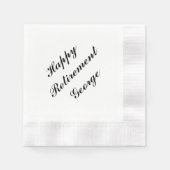 Serviette En Papier "Retraite" Serviettes personnalisées (Devant)