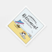 Serviette En Papier Retraite | Snoopy & Woodstock sur la plage (Coin)