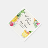Serviette En Papier Retraite Tropical Summer Cocktail Party (Coin)