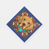 Serviette En Papier Retriever doré (Coin)