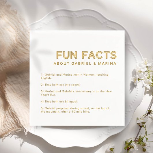 Serviette En Papier Retro 5 Fun Fun Fun Fun Mariage