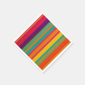 Serviette En Papier Retro 60s MOD Bright Stripes (Coin)