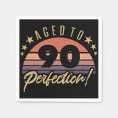 Serviette En Papier Retro 90e Humour d'anniversaire (Devant)