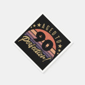 Serviette En Papier Retro 90e Humour d'anniversaire (Coin)