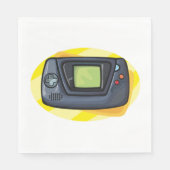 Serviette En Papier Retro 90s Handheld Game Console Gamer (Devant)