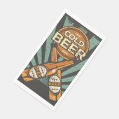 Serviette En Papier Retro amateurs de bière fête Papier (Coin)