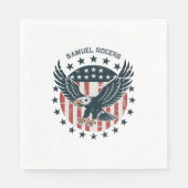 Serviette En Papier Retro American Eagle (Devant)
