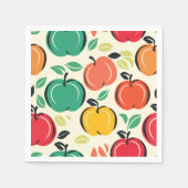 Serviette En Papier Retro Apple Orchard Harvest Party (Devant)