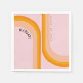 Serviette En Papier Retro Arc Arc Arc Arc Photo Graduation (Devant)