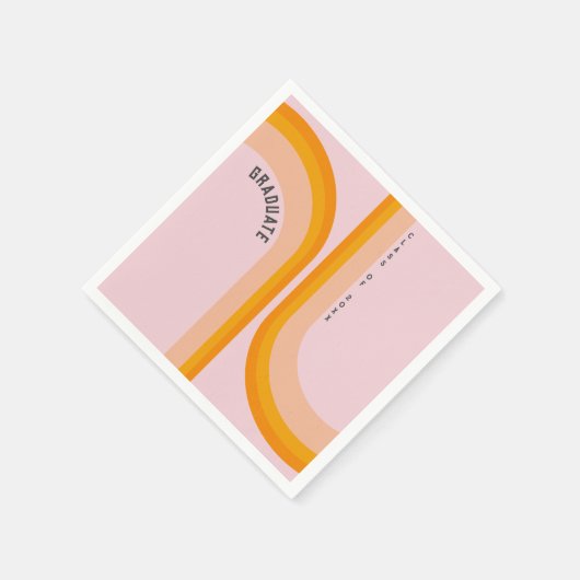 Serviette En Papier Retro Arc Arc Arc Arc Photo Graduation (Coin)