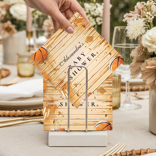 Serviette En Papier Retro Basketball Baby Shower