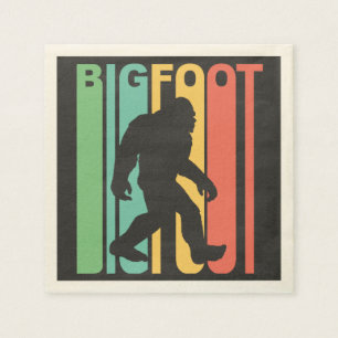 Serviette En Papier Retro Bigfoot
