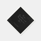 Serviette En Papier Retro Boho Amour Rire et Heureux Pour Toujours (Coin)