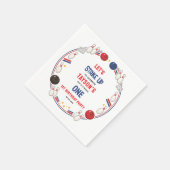 Serviette En Papier Retro Bowling 1st Birthday Party – Fun Kids  (Coin)