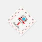 Serviette En Papier Retro Bowling Kids 1st Birthday Party (Coin)