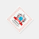Serviette En Papier Retro Bowling Kids 1st Birthday Party (Coin)