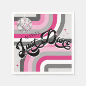 Serviette En Papier Retro Bride's Dernier Disco Ball Bachelorette Part (Devant)
