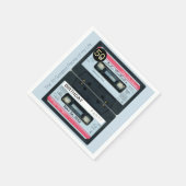 Serviette En Papier Retro C Audiotape 50e anniversaire Papier de fête  (Coin)