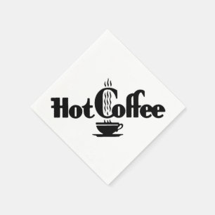 Serviette En Papier Rétro café chaud