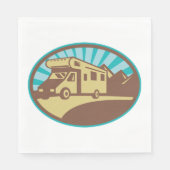 Serviette En Papier Retro Campervan (Devant)