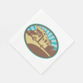 Serviette En Papier Retro Campervan (Coin)