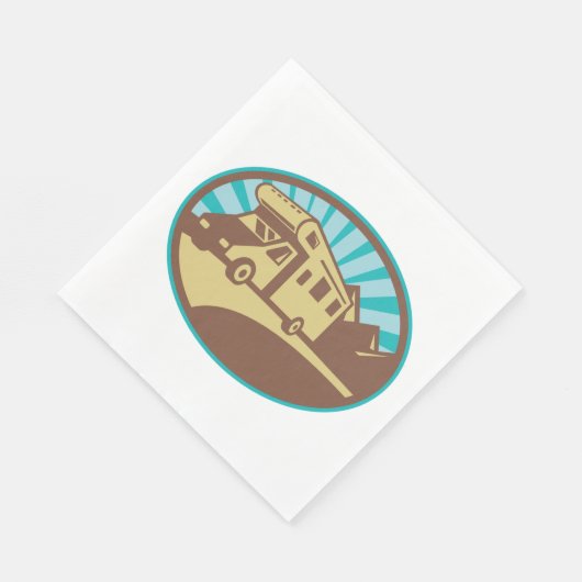 Serviette En Papier Retro Campervan (Coin)