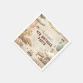 Serviette En Papier Retro Car Themed Kids Birthday (Coin)